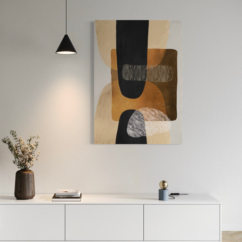 Abstract Canvas Minimalist Art Noble Silhouette -  Modern Art Print