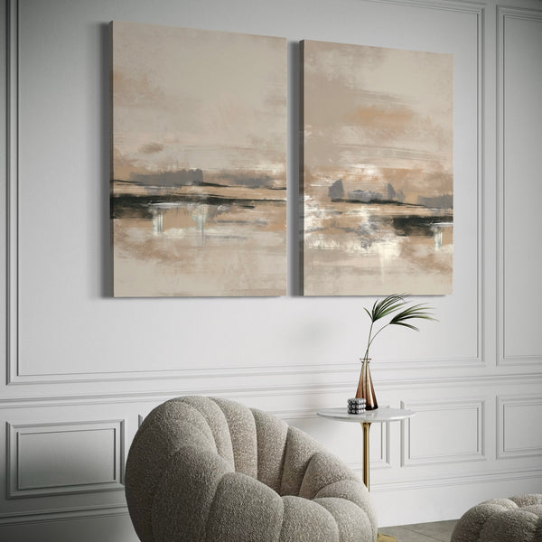 Abstract Art Canvas Print Rome- Modern Living Room Art