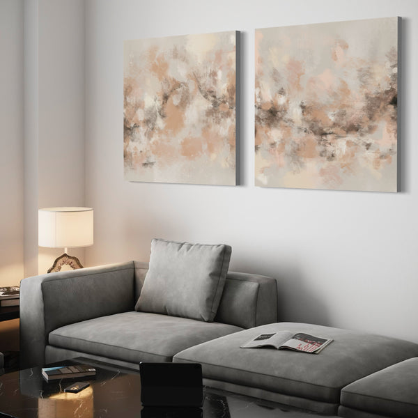 Abstract Art Canvas Print Sand Storm - Modern Living Room Art 