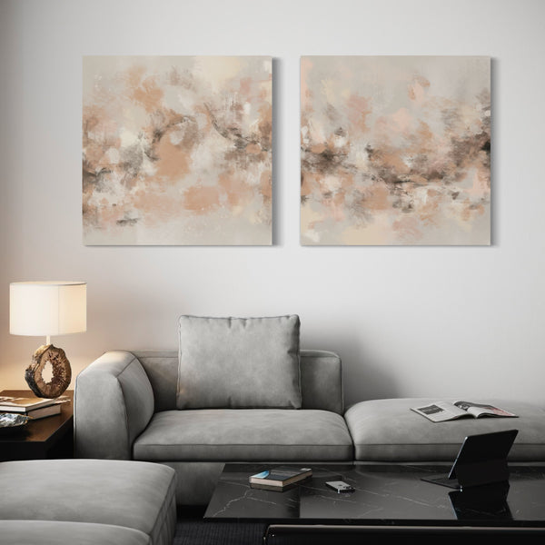 Abstract Art Canvas Print Sand Storm - Modern Living Room Art 