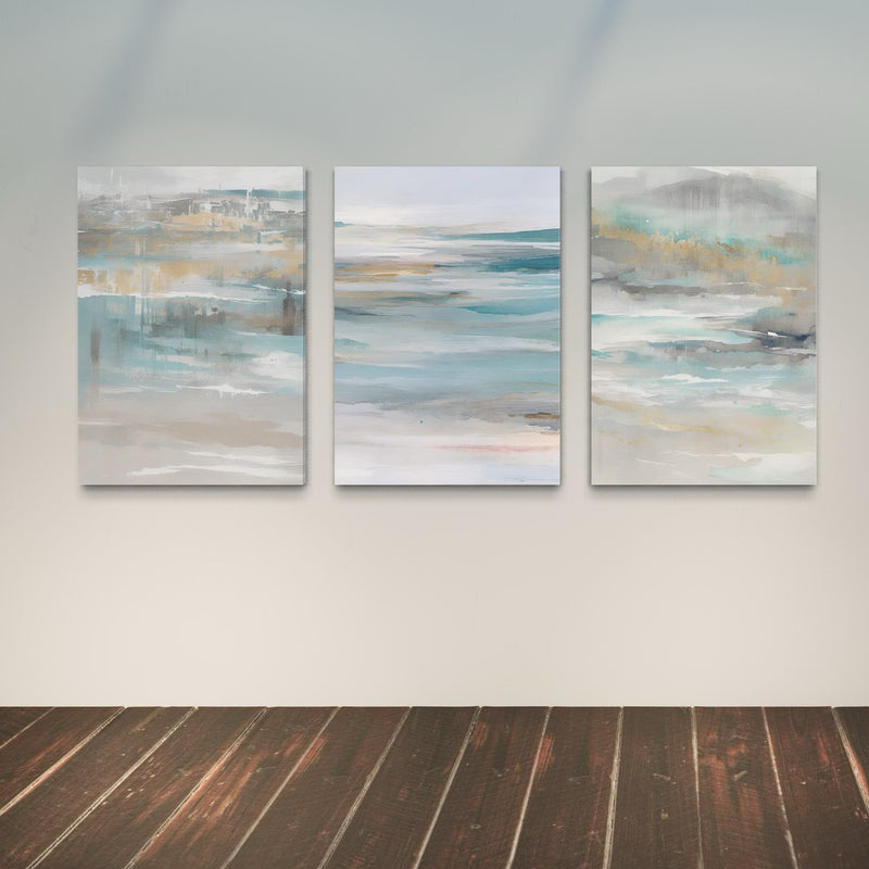 Abstract Art Canvas Print Calm Ocean - Modern Calm Ocean