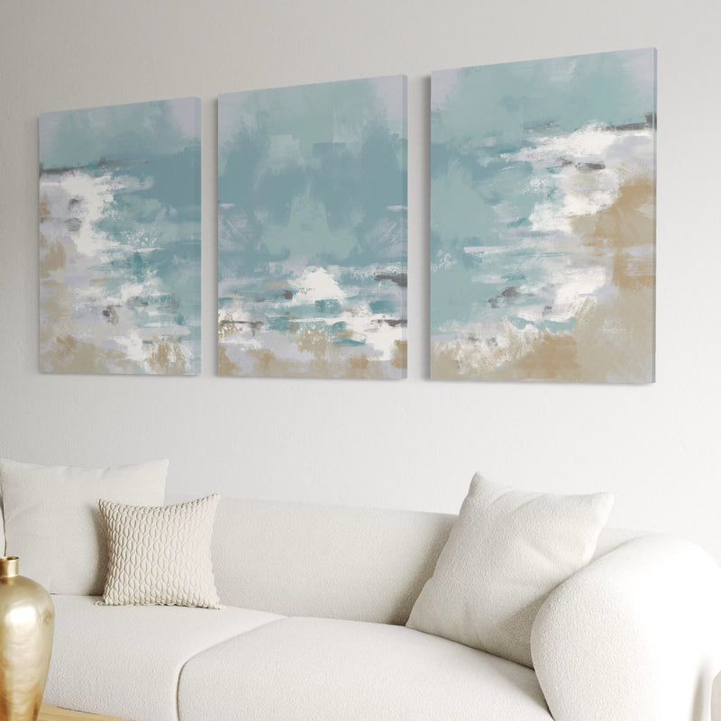 Abstract Canvas Art Ocean Days -  Living Room Wall Art