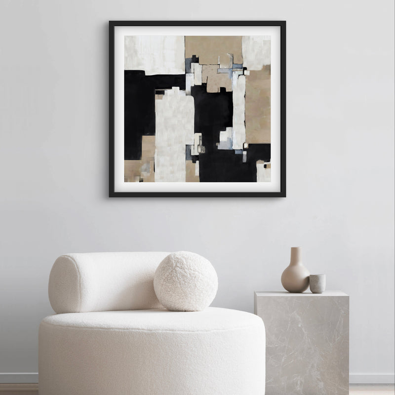 Modern Abstract Art Print Concrete Dreams- Living room art