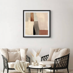 Modern Abstract Art Desert Columns- Minimalist Living Room Art