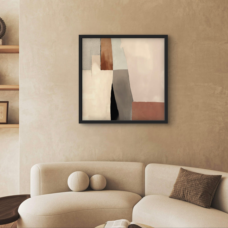 Modern Abstract Art Desert Columns- Minimalist Living Room Art