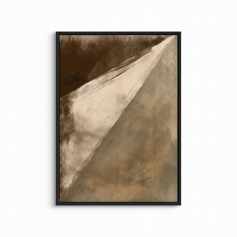Modern Abstract Framed Canvas Art in Blown - Interior Design Art