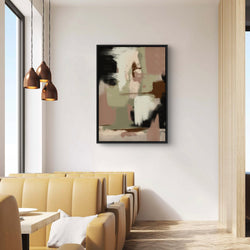 Abstract Canvas Minimalist Art in Neutral -  Modern Art Print