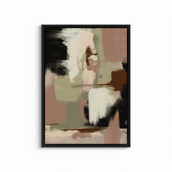 Abstract Canvas Minimalist Art in Neutral -  Modern Art Print
