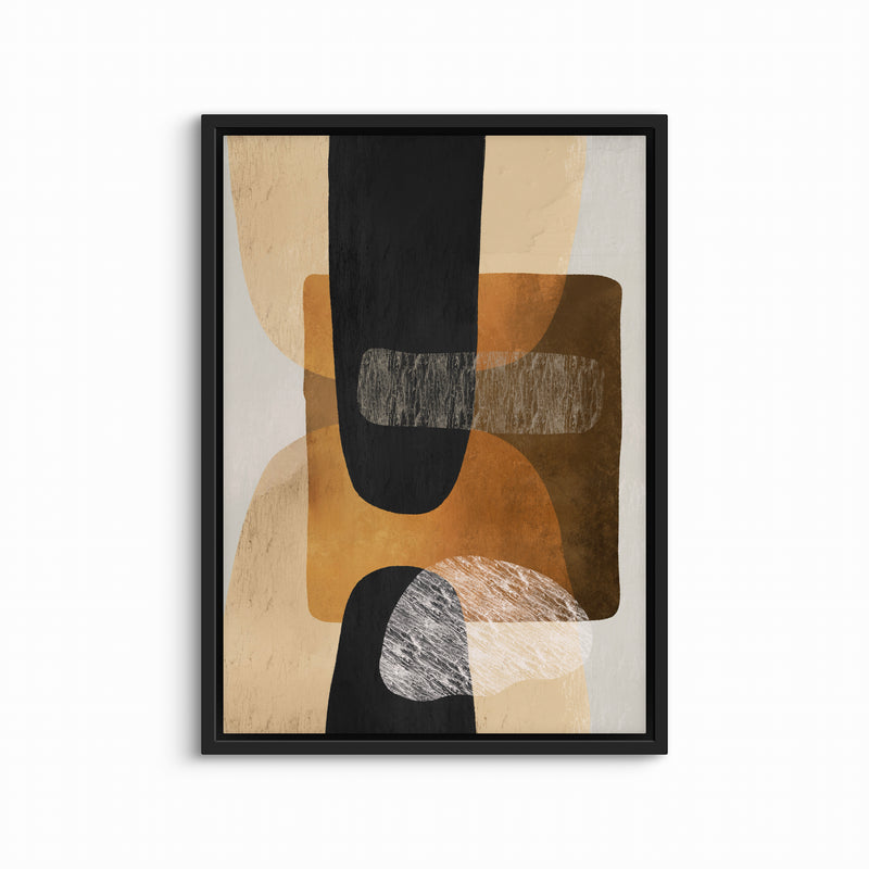 Abstract Framed Canvas Art Noble Silhouette-  Living Room Wall Art