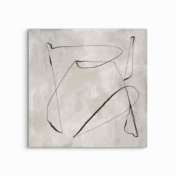 Abstract Framed Canvas Minimalist Art in Noble Silhouette -  Modern Art Print