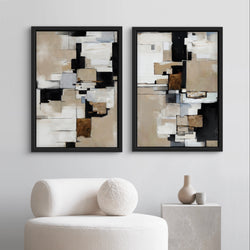 Abstract Art Framed Canvas Print Cairo - Modern Art Print