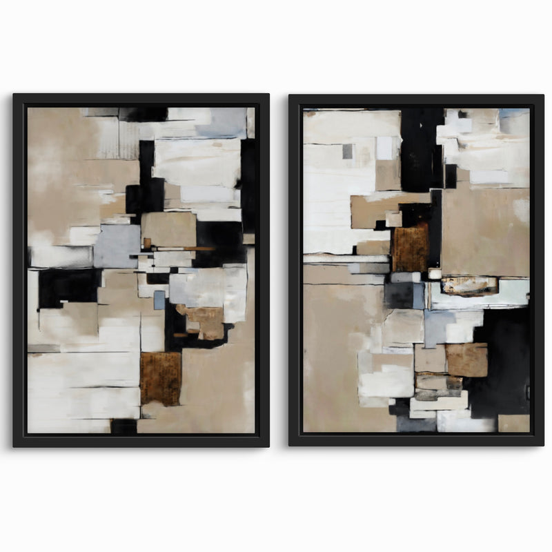 Abstract Art Framed Canvas Print Cairo - Modern Art Print