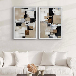 Abstract Art Framed Canvas Print Cairo - Modern Art Print