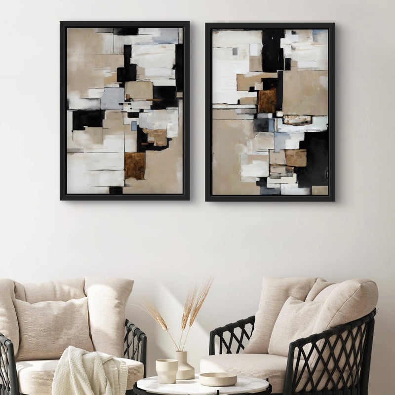 Abstract Art Framed Canvas Print Cairo - Modern Art Print