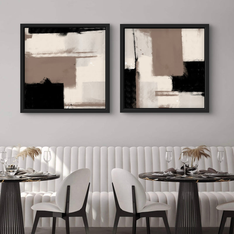 Abstract Art Framed Canvas Oslo - Modern Home Decor