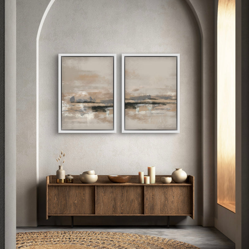 Abstract Art Framed Canvas Print Room - Modern Gallery Wall Print