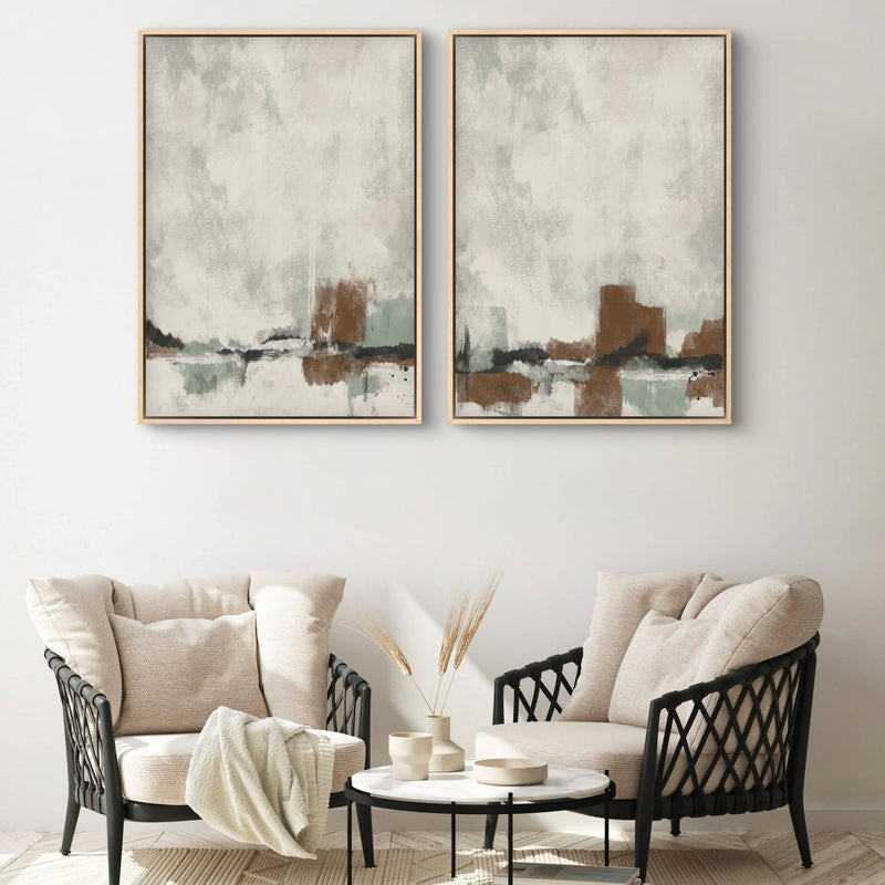 Abstract Minimalist Art Woodland Whisper -  Modern Art Print