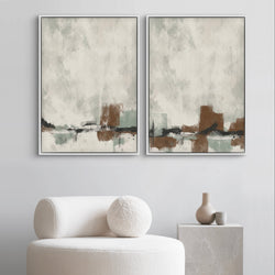 Abstract Minimalist Art Woodland Whisper -  Modern Art Print