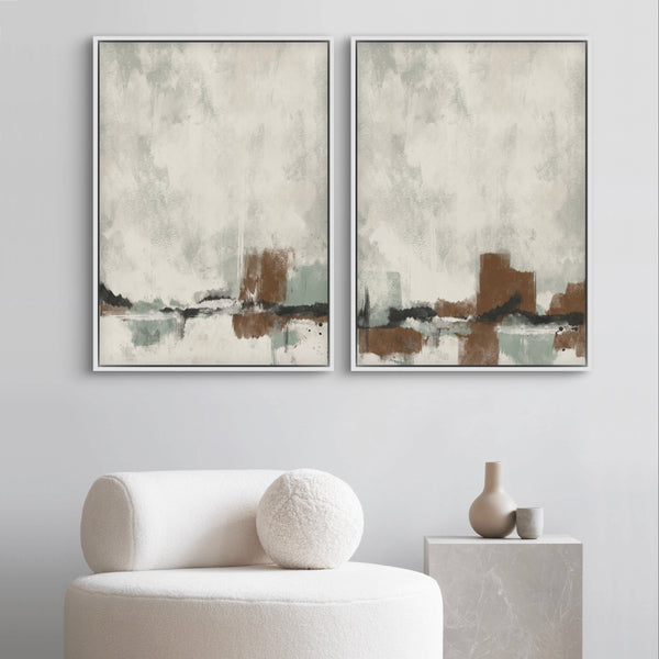 Abstract Minimalist Art Woodland Whisper -  Modern Art Print