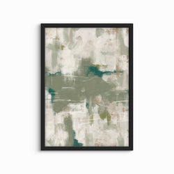 Abstract Art Print Green Emerald - Modern Home Decor