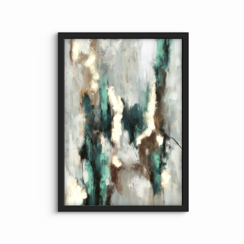 Abstract Art Print Green Forest - Modern Art Print