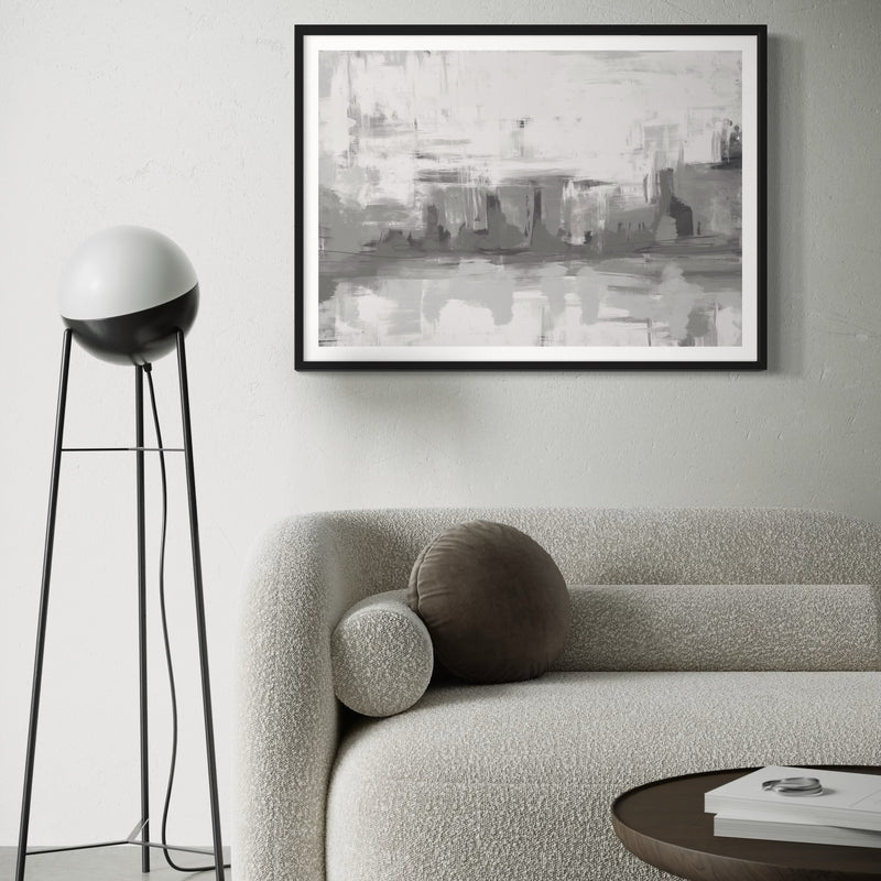 Modern Abstract Art Print Milan - Minimalist Living Room Art