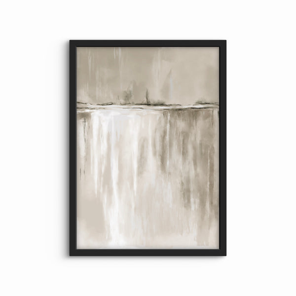 Abstract Art Print in Nude - Minimalist Home Decor