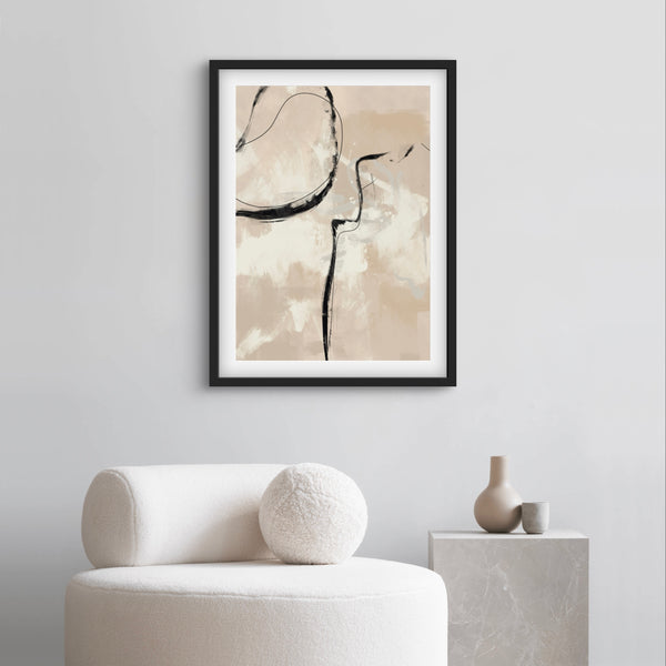 Minimalist Abstract Art Print Paris - Modern Art Print