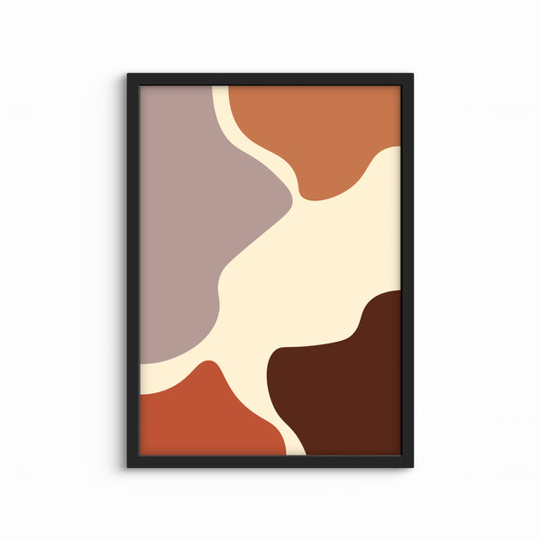 Modern Abstract Art in Boho - Minimalist Interior Design Art