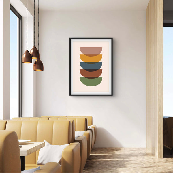 Abstract Minimalist Art in Boho Design -  Modern Art Print