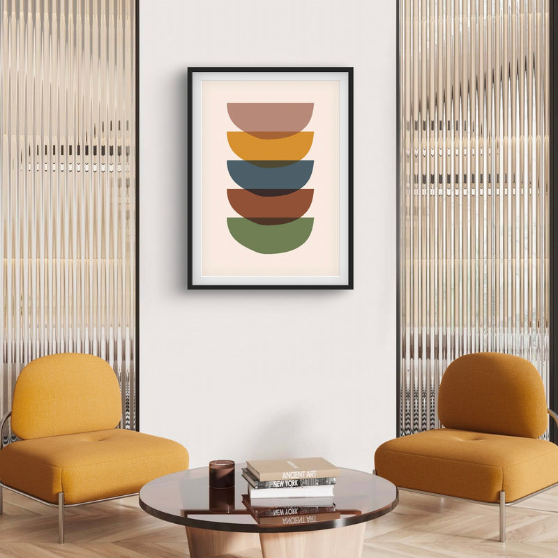 Abstract Minimalist Art in Boho Design -  Modern Art Print