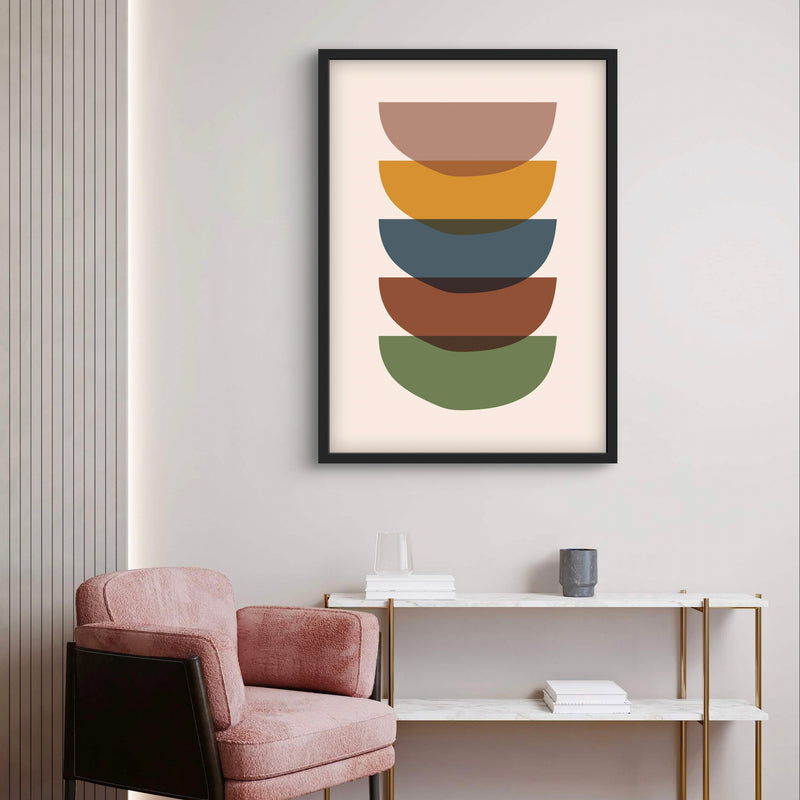 Abstract Minimalist Art in Boho Design -  Modern Art Print