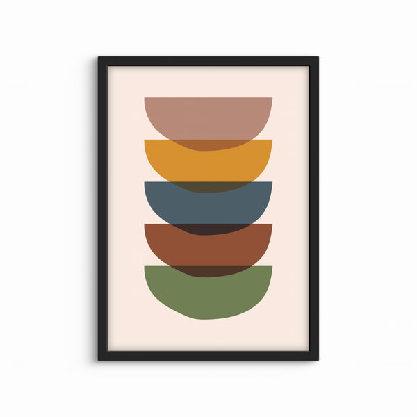 Abstract Minimalist Art in Boho Design -  Modern Art Print