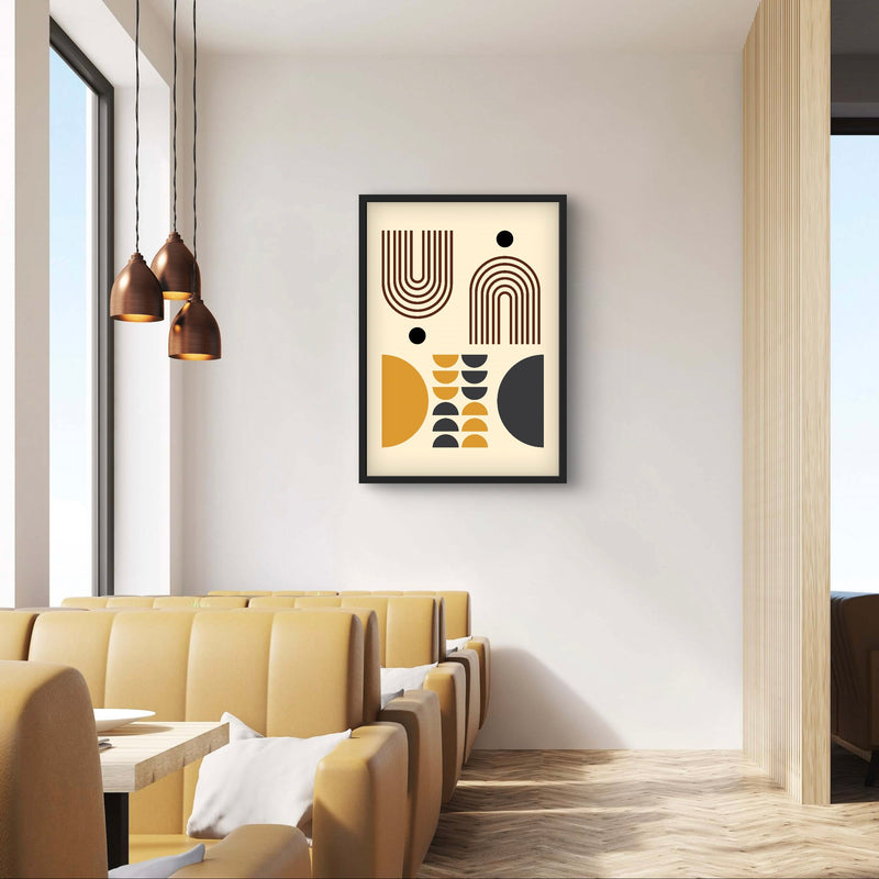 Modern Abstract Art Boho Lines - Minimalist Interior Design Art