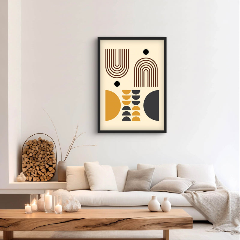 Modern Abstract Art Boho Lines - Minimalist Interior Design Art