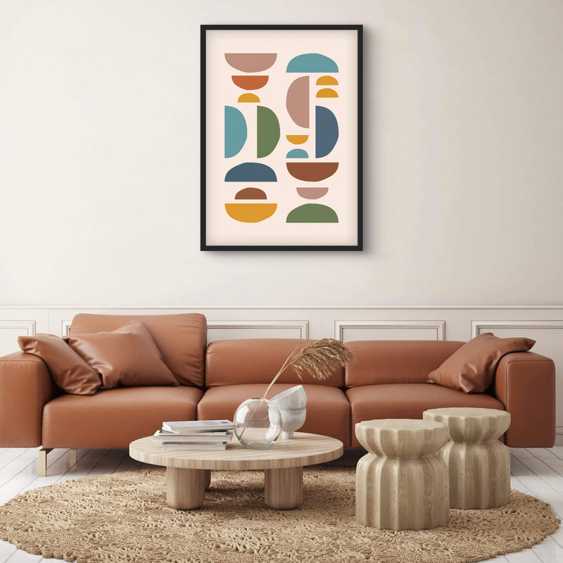 Modern Abstract Art Print in Boho Design - Gallery Wall Print