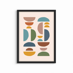 Modern Abstract Art Print in Boho Design - Gallery Wall Print