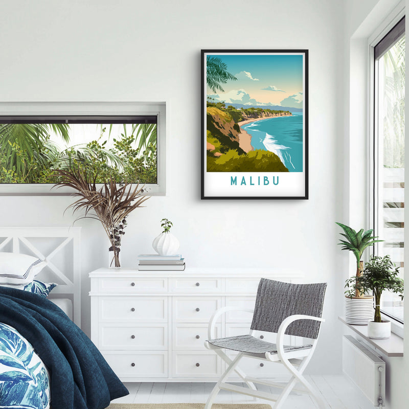 Modern Abstract Art in Teal Green - Minimalist Interior Design Art
