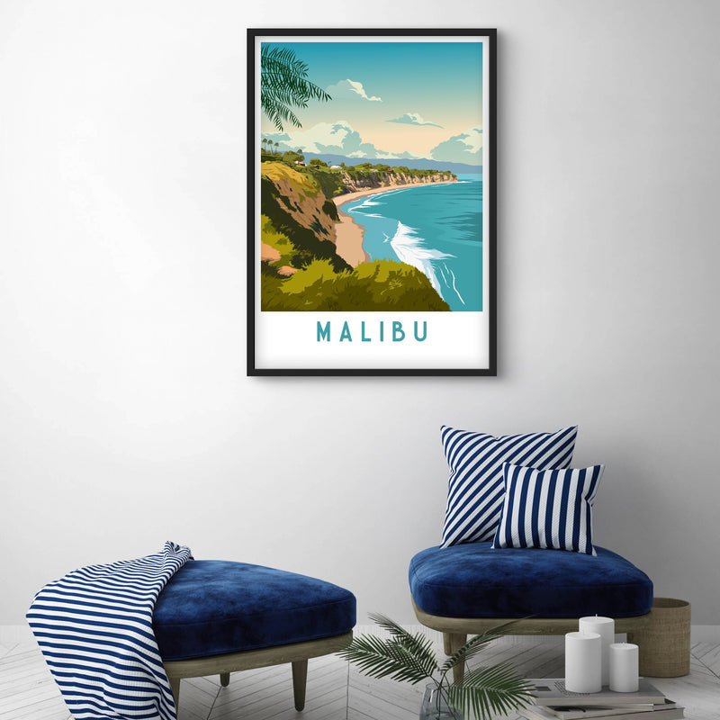 Modern Abstract Art in Teal Green - Minimalist Interior Design Art