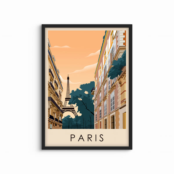 Abstract Minimalist Art in Paris View -  Modern Art Print
