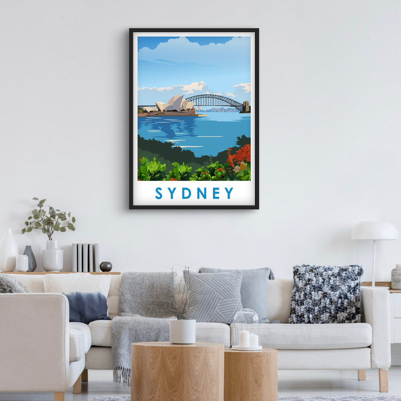 Abstract Art Framed Print in Sydney -  Living Room Wall Art