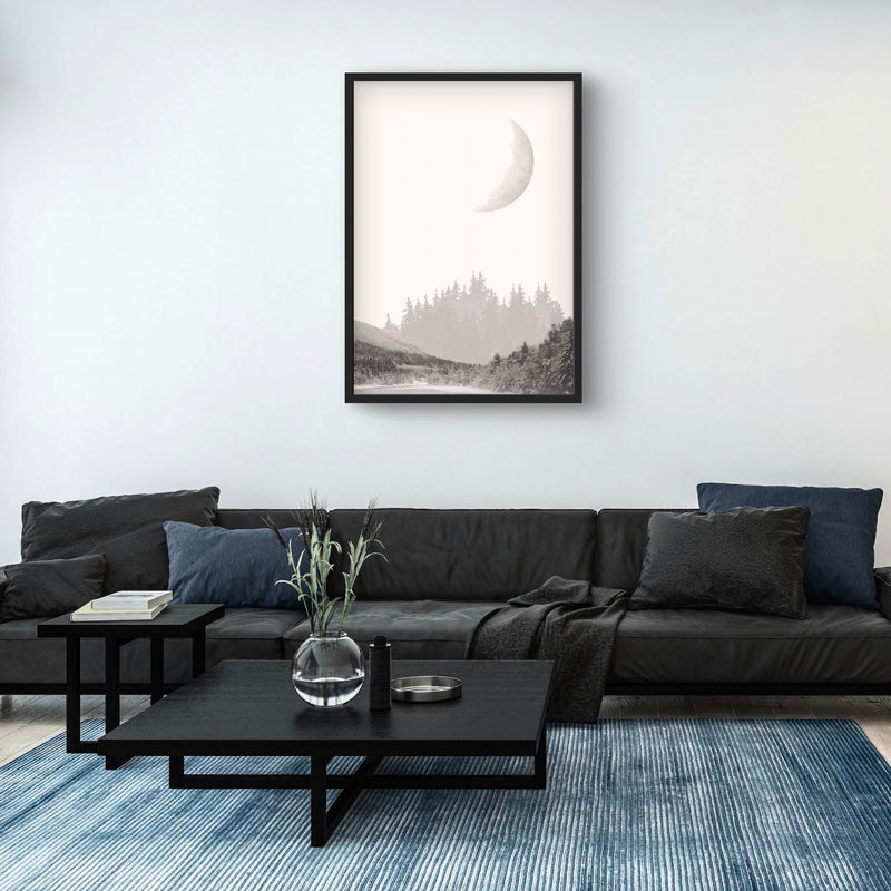 Modern Abstract Art In Grey - Minimalist Interior Design Art