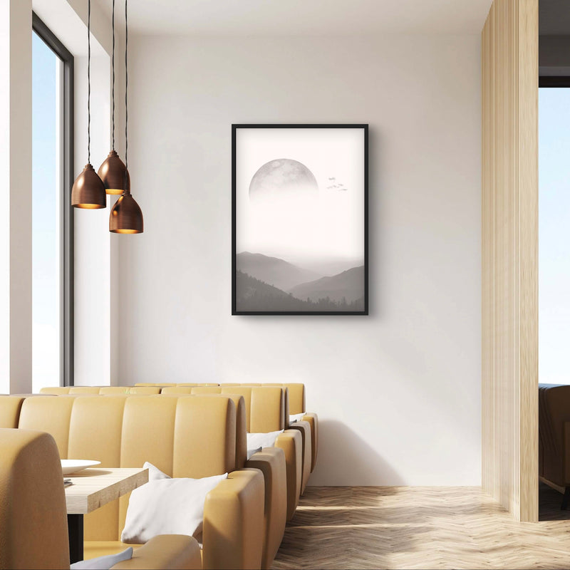 Modern Abstract Art in Grey - Minimalist Home Decor