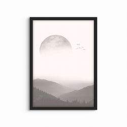 Modern Abstract Art in Grey - Minimalist Home Decor