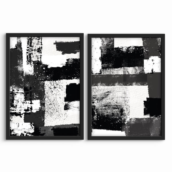 Abstract Art Print in Black and White - Modern Art Print