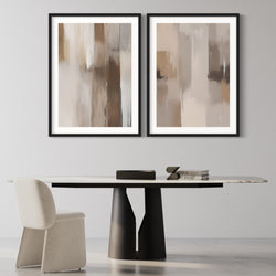 Abstract Art Print Dark Hazel - Modern Art Print