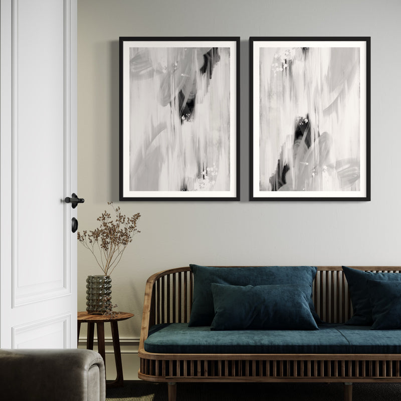 Modern Abstract Art Print Monaco - Minimalist Interior Design