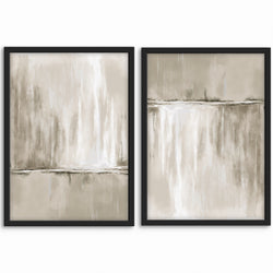 Abstract Art Print in Nude - Modern Minimalist Home Decor