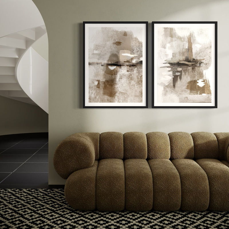 Modern Abstract Art Print Portofino - Minimalist Interior Design