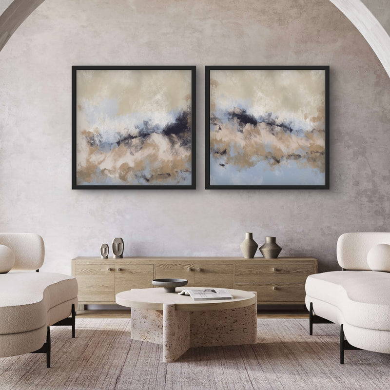 Modern Abstract Art Print Sicily - Minimalist Living Room Art